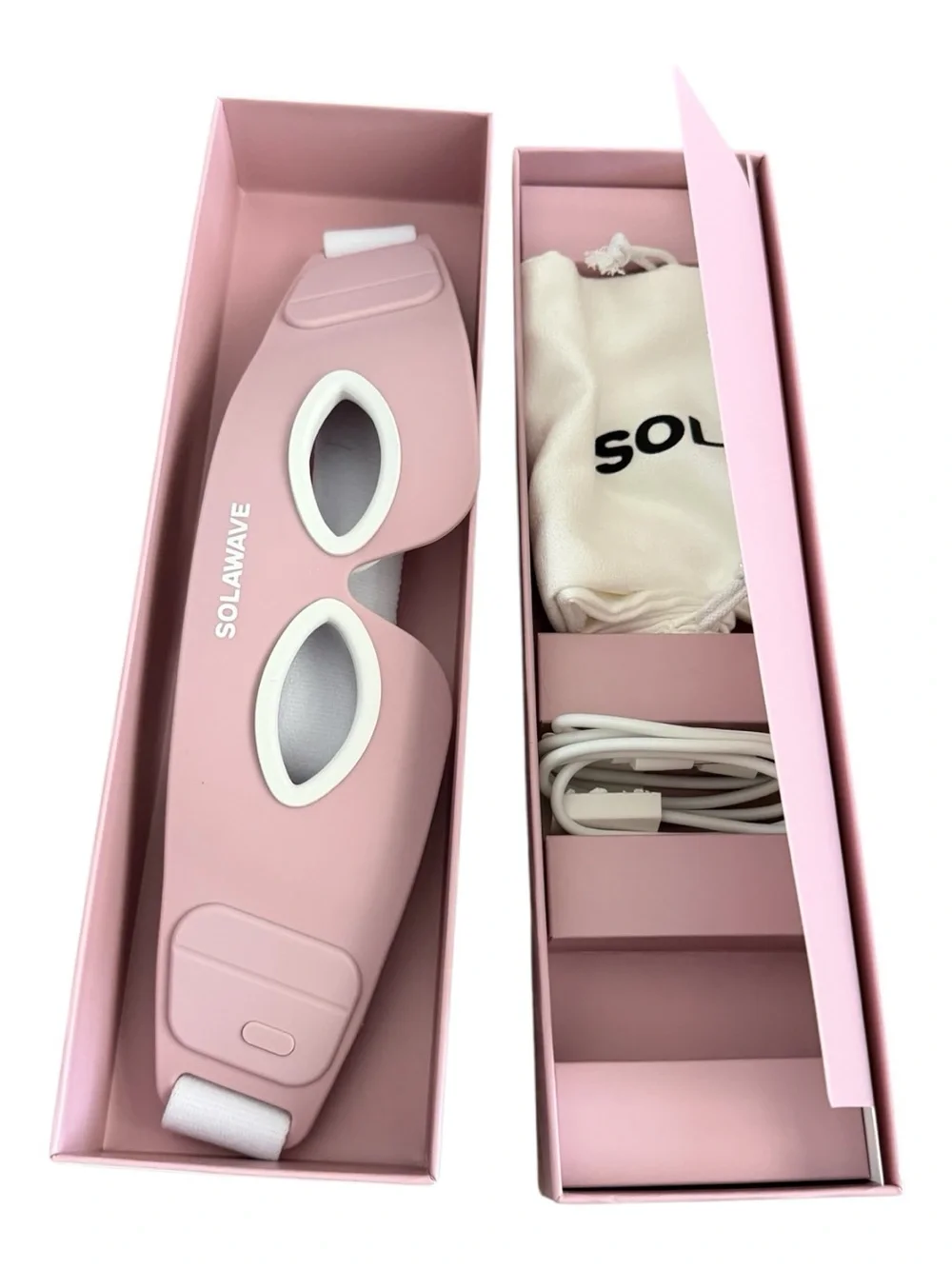 SOLAWAVE Pink red light Eye Mask - Soothing Wearable